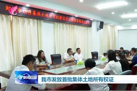 济宁市发放首批集体土地所有权证图片