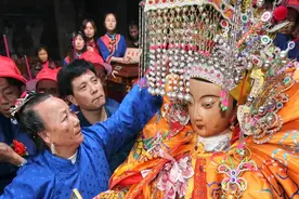 莆田元宵：（8）妈祖金身巡安布福图片