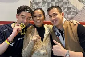 59岁韦唯庆儿子获奖！素颜露面脸色蜡黄，韦紫明自曝因混血遭歧视图片