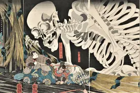 被泷夜叉姬召唤的死亡士兵，灵魂无法安息的巨大骸骨-荒骷髅图片