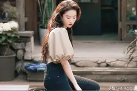被刘亦菲的新剧穿搭圈粉了，身材微胖“接地气”，打扮简约又时尚图片