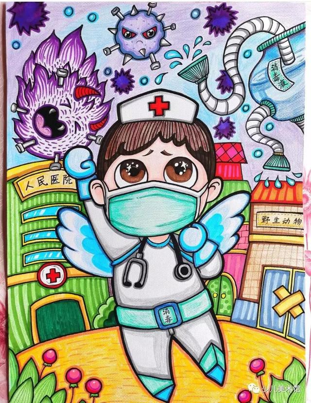 58种抗疫情主题儿童画 手抄报,满满的干货资料!收藏必选