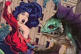 《恐龙快打》漫画剧情：来自深海的神秘鱼人，拥有人类思维和欲望图片