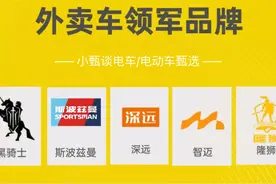 外卖电动车十大品牌出炉：小品牌强势崛起，雅迪、台铃排五名开外图片