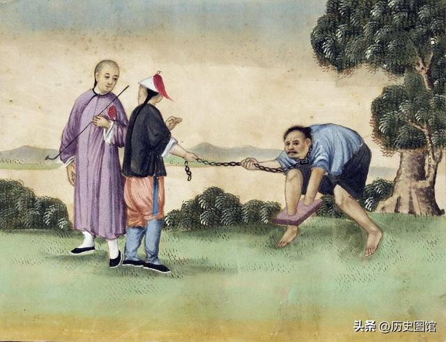 西班牙画家笔下的晚清酷刑，35幅彩图形象逼真，令人惊叹