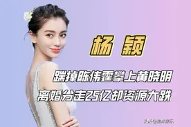 "扮猪吃虎"杨颖：踹掉陈伟霆攀上黄晓明，离婚分走25亿却资源大跌图片