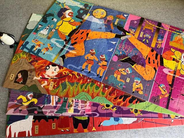 这个西游记题材的拼图我可太爱了