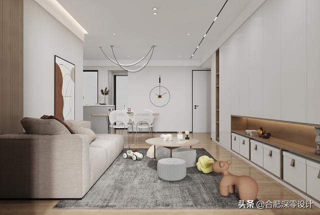 親子房設計三代同堂的125㎡，客廳無電視，兒童床在半空，好住好玩都集齊了