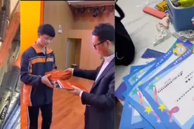 又见大型奖状“批发”现场，网友：考得很好，下次给我留点图片