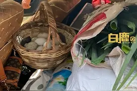 女儿上班拉满车菜哄父亲开心摆摊，女儿：他喜欢，顺着就好图片