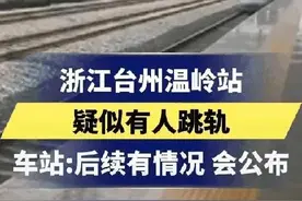 浙江温岭站旅客跳轨自杀现场视频曝光，网友都在心疼站内工作人员图片