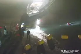 母亲坠江儿子心急跳下，双双被困图片