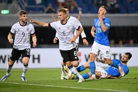 欧国联-意大利1-1德国 佩莱格里尼进球 基米希扳平图片