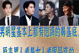 男明星基本上都有饱满的鼻基底，原来男人看鼻女人看眼是真的图片