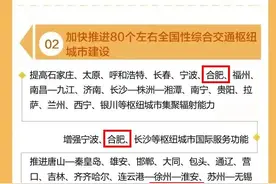 全国交通枢纽城市名单公布，安徽3个城市入选图片