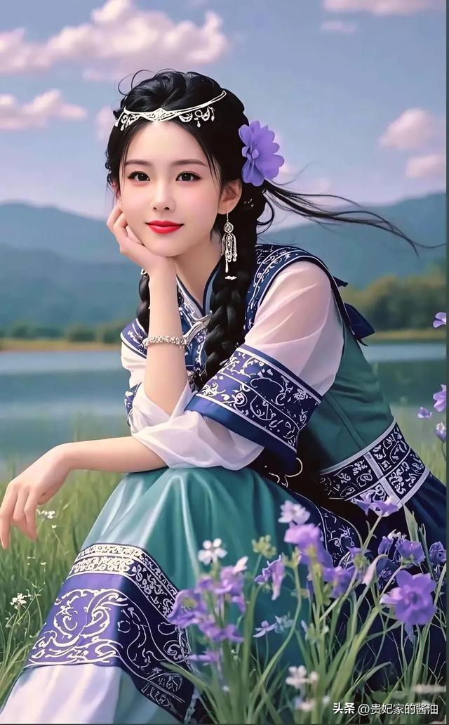 美眸清澈花容月貌