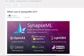 简化ChatGPT、GPT-4开发流程，微软发布开源SynapseML v0.11图片