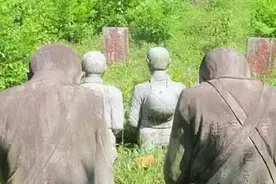 永久跪在中国的4个日本人雕像，日方要求拆除，中国：三个条件图片