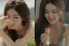 人气女星白鹿写真，灰色吊带显清纯，网友：美得不可方物图片