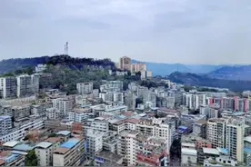 四川仪陇，新老县城图片