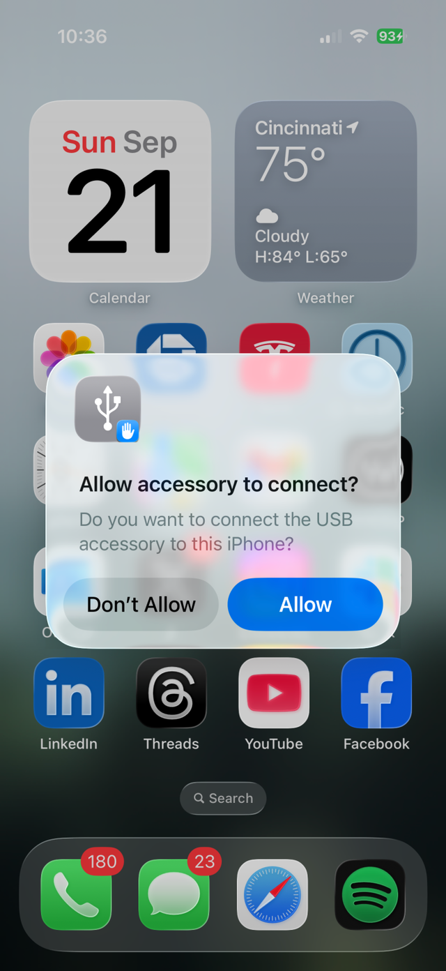 防“充电陷阱”，苹果iOS 26系统完善USB访问权控制