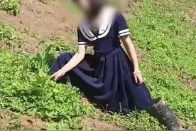 湖北小学生不写作业被带去拔草后大哭，妈妈：让她知道大人不容易图片