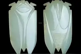 扬博文物记6：【西汉】蝉形玉琀图片
