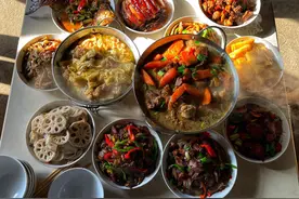 家里请客，花两小时搞定12道菜，鱼肉鸡全部端上桌，好吃极了！图片