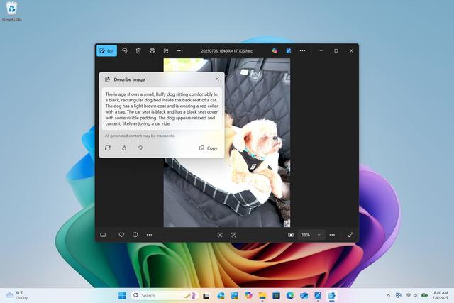 微软更新Win11 Dev/Beta预览版：扩展Click to Do描述图片功能
