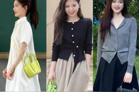 看了成都女生的街拍才知道：穿基础款、基础色，却个个洋气又好看图片