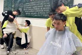 因疫情防控不便外出，衡阳一位90后女教师为学生免费理发图片