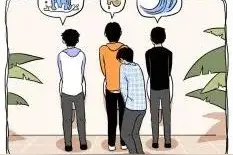 公厕人多，为何有些男生尿不出来？“尿羞症”的无奈（漫画）图片