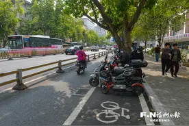 福州非机动车有了“港湾” 群众停车出行更便利图片