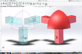 用SolidWorks画一个转角连接件，太简单了，不到10步就完成了图片