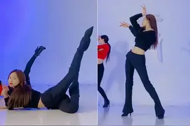 沈梦辰穿超短上衣跳舞！双手掐腰倍显纤细，躺地上身材曲线完美图片