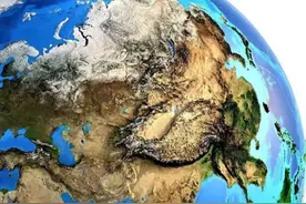 巍巍昆仑立体地形图图片