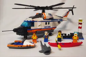 巨大的直升飞机好不好玩呢？乐高城市组60166重型救援直升机评测图片