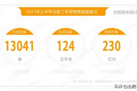2023年上半年合肥二手房市场，户型、价格、成交量等大盘点！图片