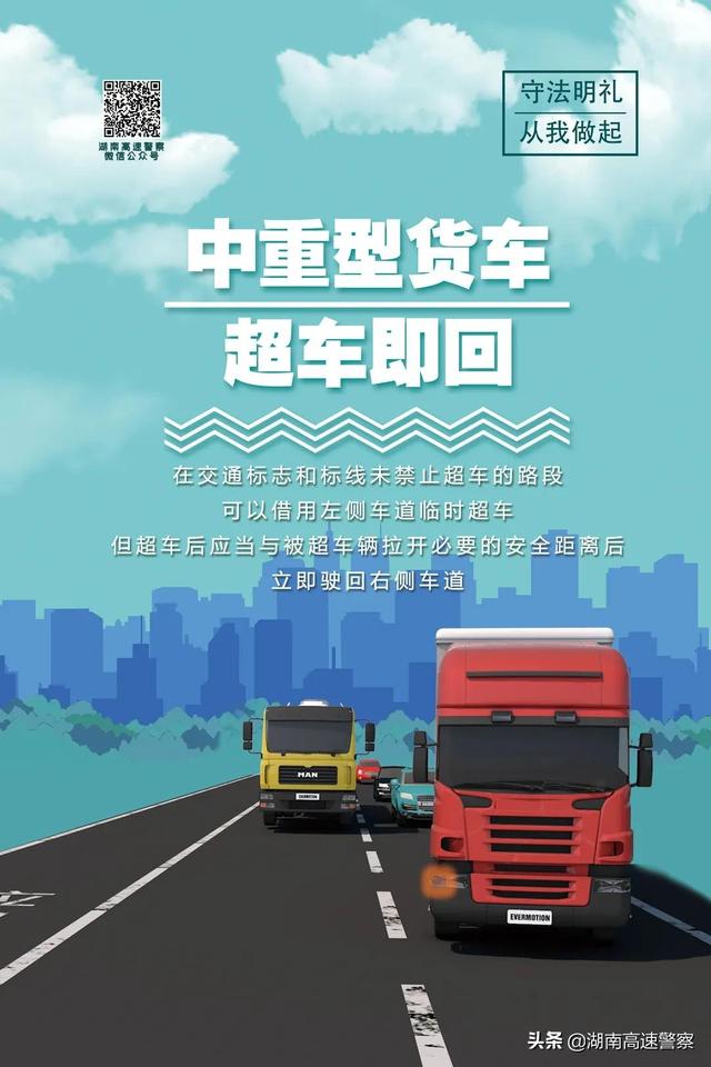 中重型货车在高速上不能超车？正确的做法是↓丨胡椒漫谈