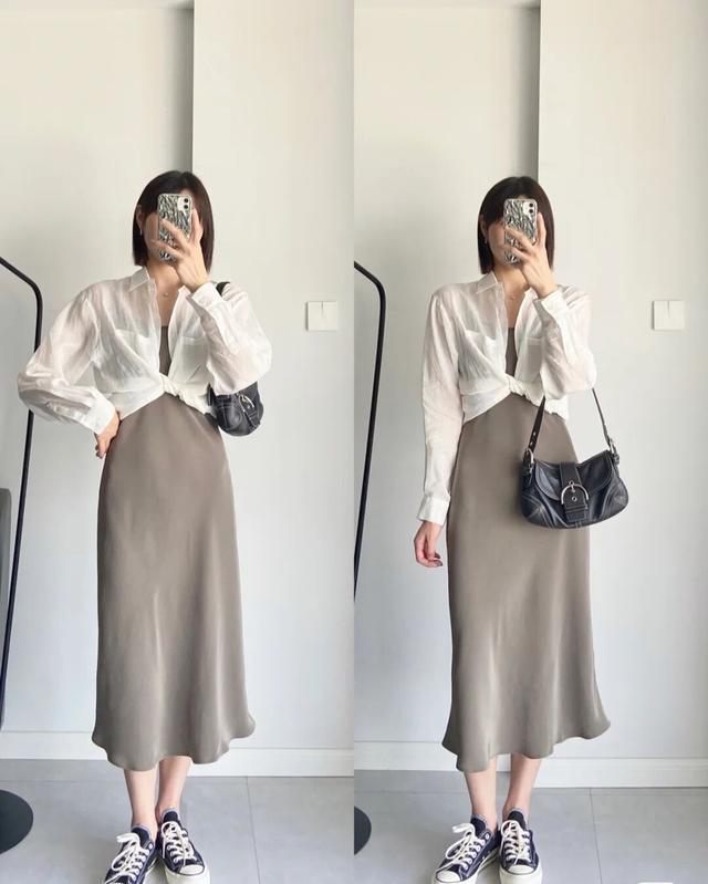 吊带裙一定要如此搭配,优雅知性,美成一道光