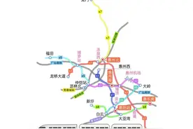 广东惠州市规划中的7条市域铁路，全长达到487公里图片