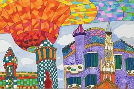 高迪的彩色建筑——“多彩世界”云上画展之八图片