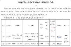 2688.7亩！2023年济南首批拟出让住宅用地清单公布！历城区扛起供应大旗图片