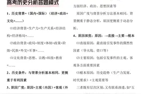 绝了！高中政史地最全答题思路模板、一举拿下 240分，建议打印图片