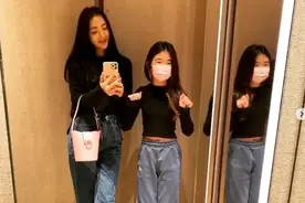 曹格女儿近照曝光，11岁Grace暴风抽高，染黄发穿露脐装超时尚图片