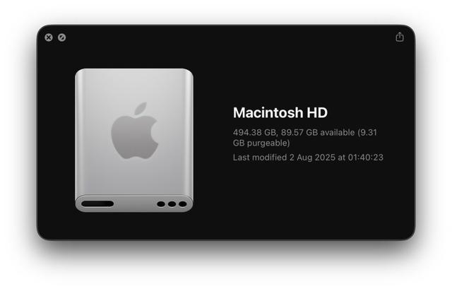 苹果焕新macOS 26硬盘图标：告别Macintosh HD，拥抱固态SSD