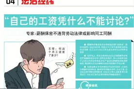 自己的工资凭什么不能讨论？法制日报刊文，密薪制违背劳动法精神图片