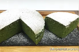 抹茶古早蛋糕，口感云朵般细腻，抹茶味清新而独特图片