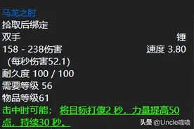 魔兽世界：十大另类名字的难忘物品，表格舅舅的外套强势上榜！图片