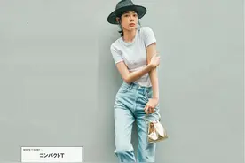 每天上班不知穿什么？“白T恤+牛仔裤”，夏日最百搭cp,时髦气质图片